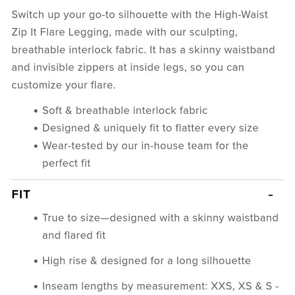 Alo Yoga Black Women's High-Waist Zip It Flare Legging Sz M - Picture 7 of 16